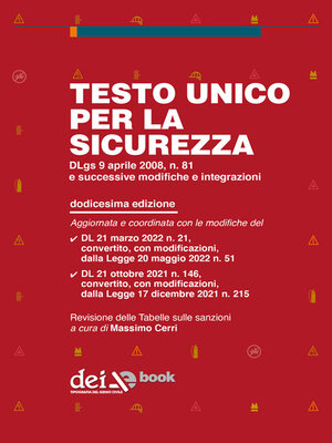 cover image of Testo unico per la sicurezza--XII ed.